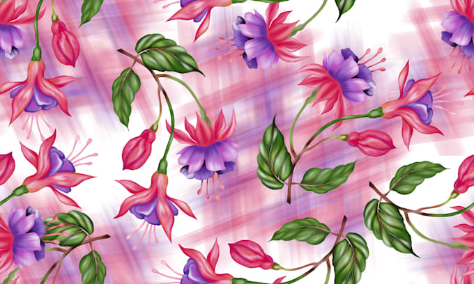 Gig Preview - Design a beautiful floral pattern