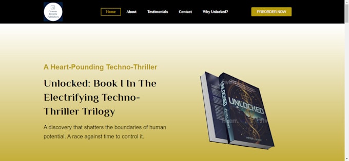 Gig Preview - Book author website redesign ebook website design children book website