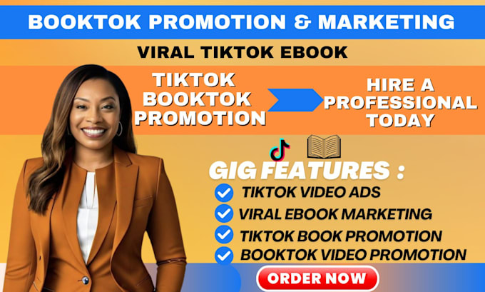 Gig Preview - Do viral tiktok booktok promotion video tiktok book marketing tiktok ebook video