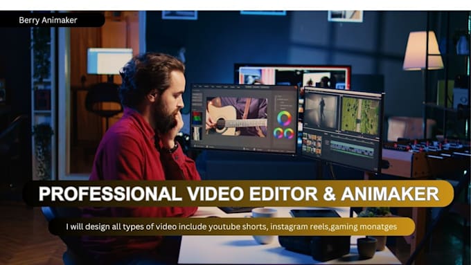 Gig Preview - Be your professional video editor and animaker