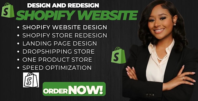 Gig Preview - Redesign shopify website design shopify website redesign shopify store design