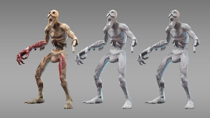 Gig Preview - Create a zombie 3d character