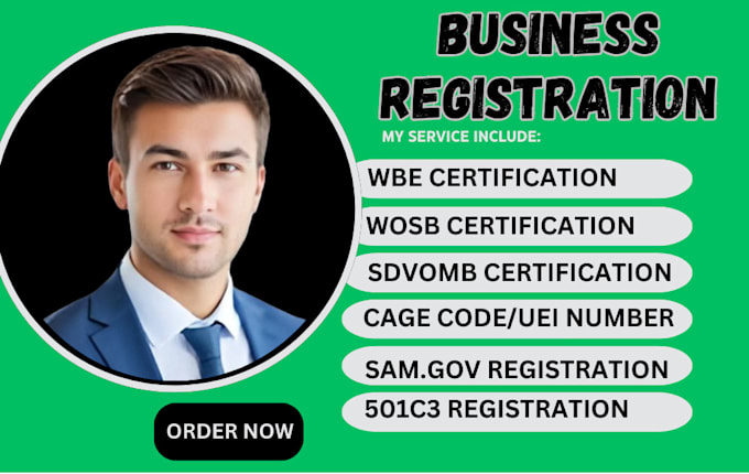 Gig Preview - Do business certification for you wosb, mbe, mosb, register sam gov, 8a