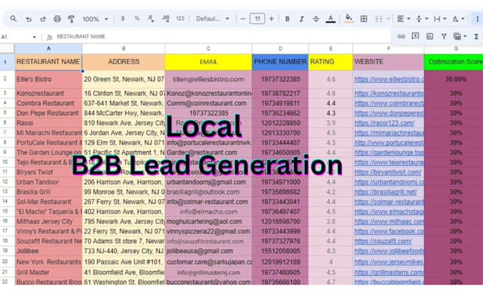 Gig Preview - Do local lead generation, b2b lead, prospect list, linkedin, email list building