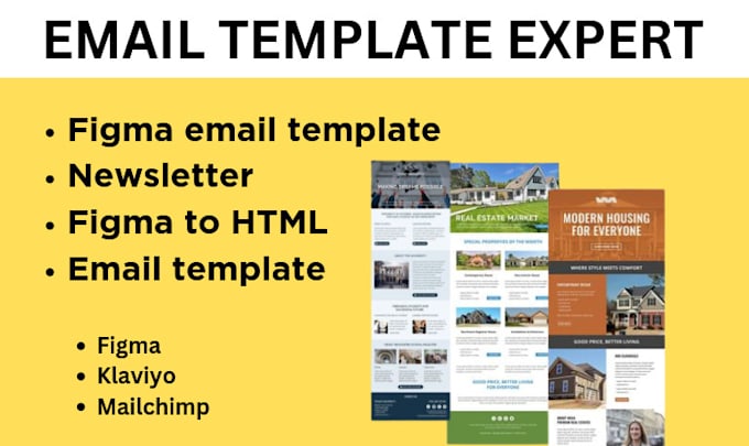 Gig Preview - Do email template design klaviyo mailchimp hubspot marketing email signature