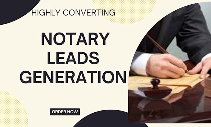 Bestseller - notary leads notary website notary landing page leads generation notary service