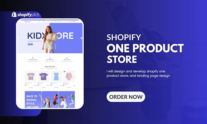 Gig Preview - Design one product shopify store, high converting lending page design