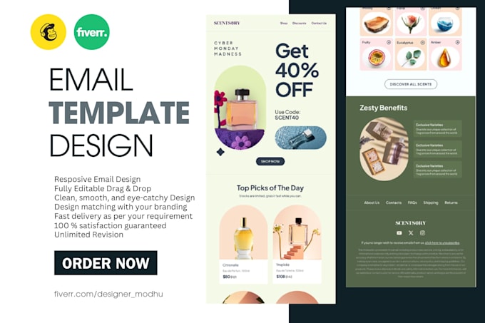 Gig Preview - Design mailchimp email template