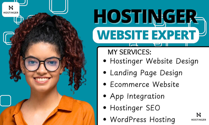 Gig Preview - Hostinger website design hostinger website redesign hostinger website design