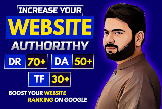 Gig Preview - Increase domain rating ahrefs DR moz da tf using high authority SEO backlinks