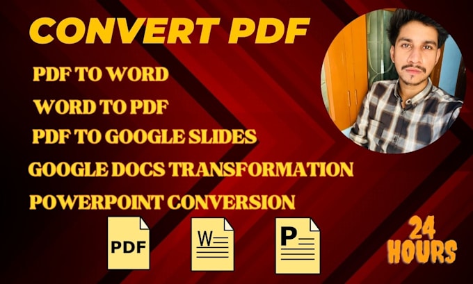 Gig Preview - Transform pdf to word or word to pdf and copy paste