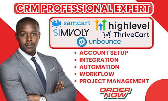 Bestseller - setup thrivecart samcart crm simvoly unbounce workflow gohighlevel integration