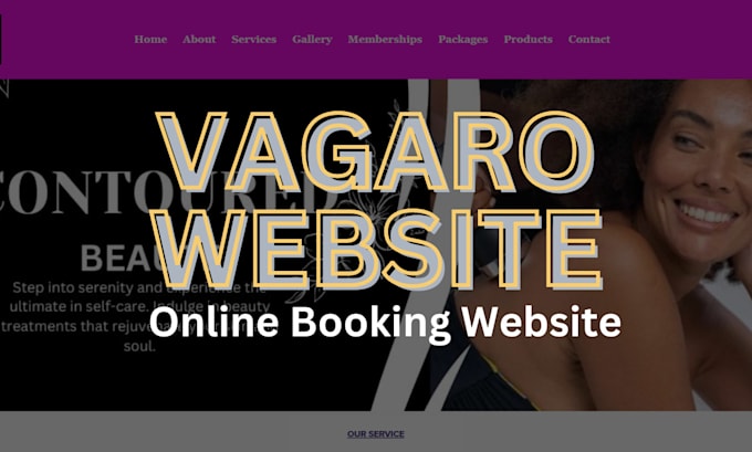 Gig Preview - Design modern spa salon website hair beauty vagaro website with online bookings