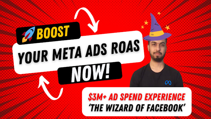 Gig Preview - Be your facebook ads manager for meta ads