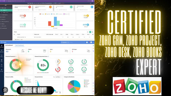 Gig Preview - Setup, customize and automate your zoho crm, zoho project, zoho desk, zoho books