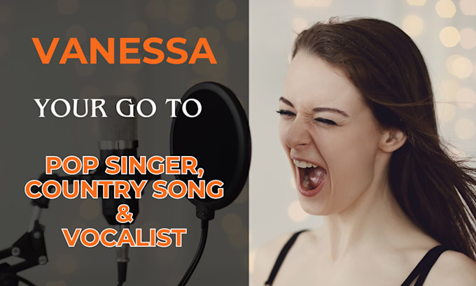 Gig Preview - Be your female country singer for pop, rock song as a female singer songwriter