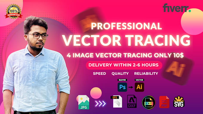 Gig Preview - Do vector tracing or convert to vector quickly