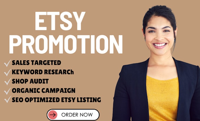 Bestseller - do etsy shop promotions listing  shop seo to  boost etsy sales