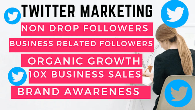 Gig Preview - Twitter marketing to boost project visibilities get organic related x followers