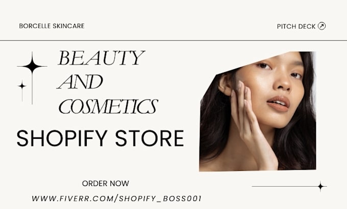 Gig Preview - Design skin care website, shopify store, spa, cosmetics, beauty website