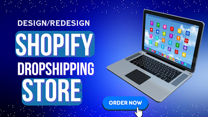 Gig Preview - Create high converting shopify dropshipping store, shopify website