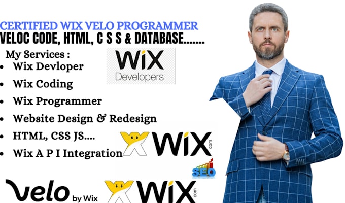 Gig Preview - Develop wix website using wix velo, wix code and databases