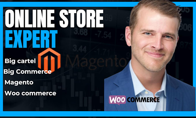 Gig Preview - Bigcommerce store big cartel design woocommerce website developer custom magento