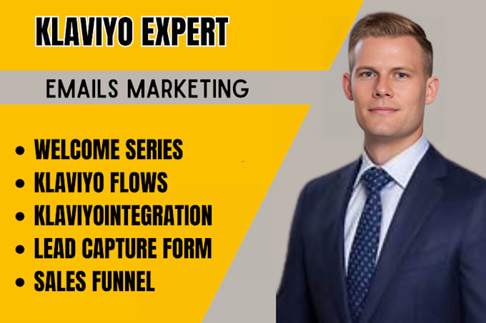 Gig Preview - Setup klaviyo email marketing shopify sales expert klaviyo email campaign flows