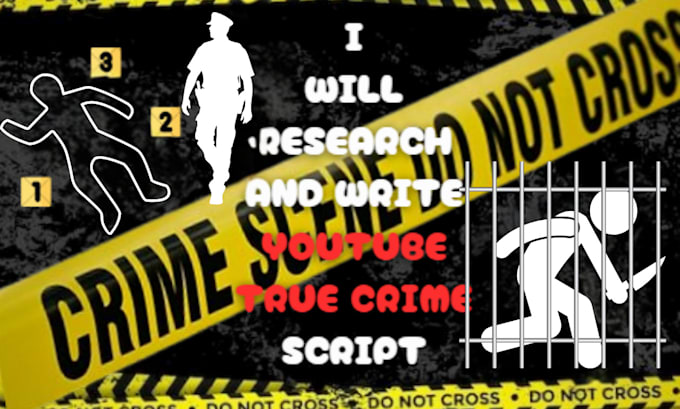 Gig Preview - Write a youtube truecrime true crime body cam podcast blog script for you