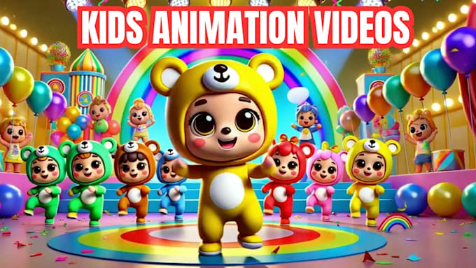 Gig Preview - Do 3d character animation 3d music animated video and 3d kids animation