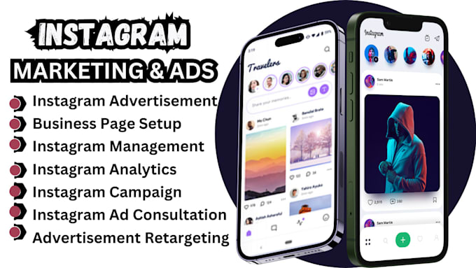 Gig Preview - Instagram marketing, instagram advertisement, ig branding ig ad campaign ig shop