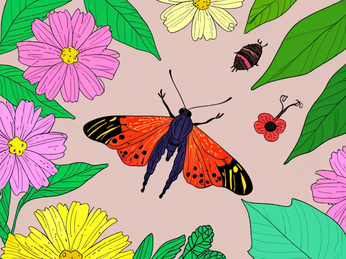 Gig Preview - Create insects, animals and botanical illustrations