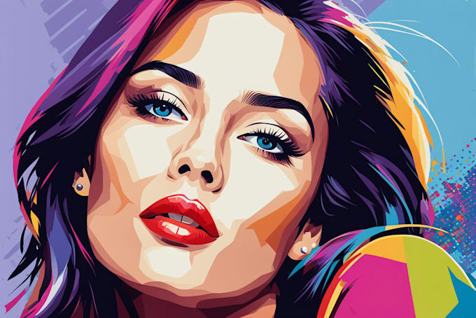 Gig Preview - Draw an unique wpap pop art portrait