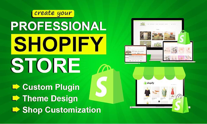 Gig Preview - Create shopify website,shopify store and drop shipping store