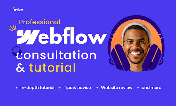 Gig Preview - Be your webflow consultant webflow tutor for webflow website consultation expert