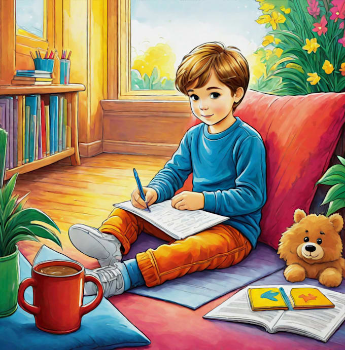 Bestseller - illustrate children story book illustration watercolor