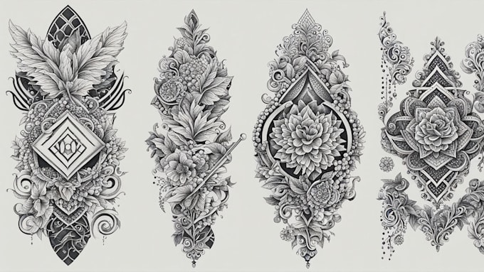 Gig Preview - Make amazing dotwork tattoo design for you