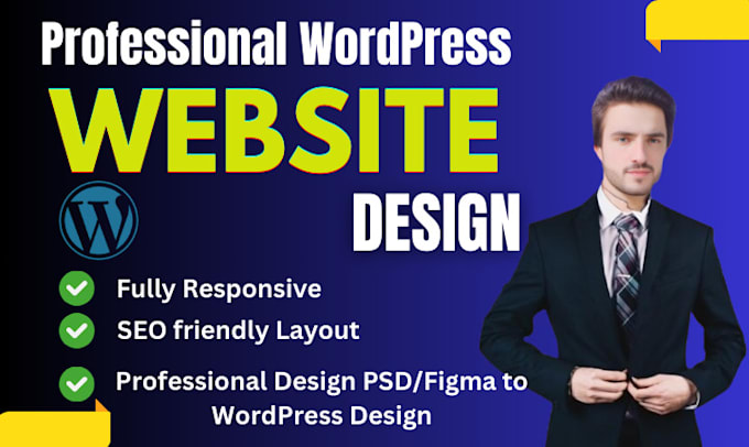 Gig Preview - Design responsive and modern wordpress website for your business