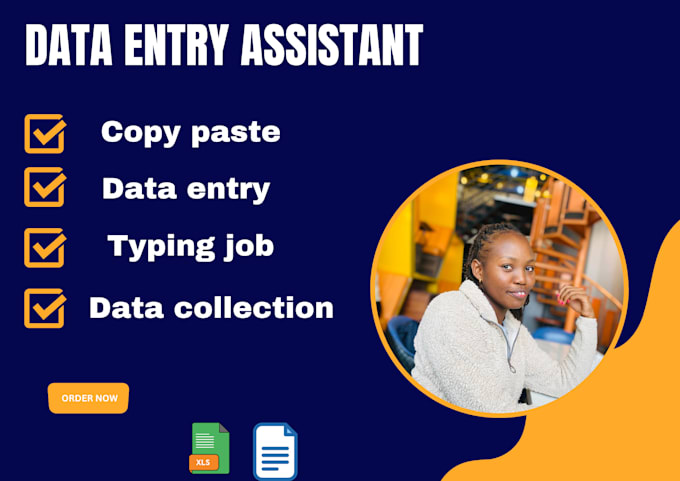 Gig Preview - Be your virtual assistant for data entry and copy paste