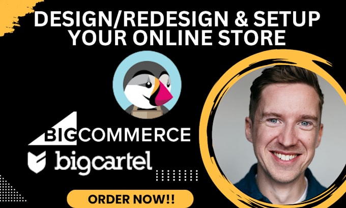 Bestseller - design and setup prestashop, bigcommerce, big cartel, custom cart store for you