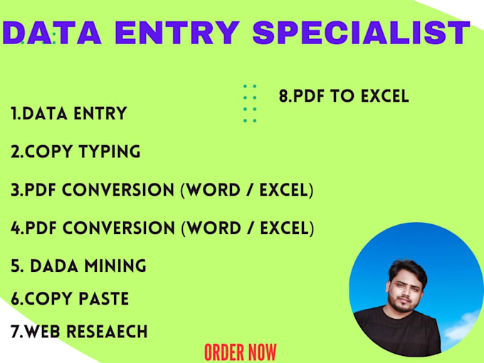 Bestseller - data entry, copy paste, web research,excell data entry