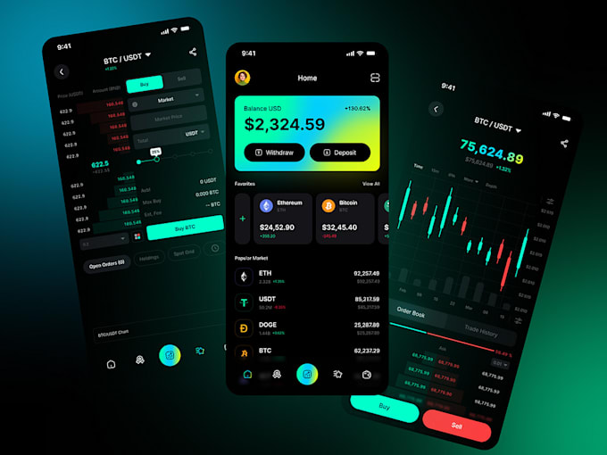 Gig Preview - Build trading app forex trading stock trading trading web wallet app cash app