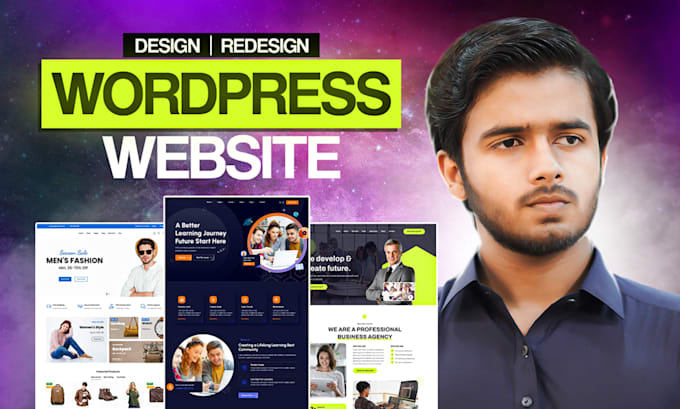 Gig Preview - Create responsive wordpress website design or redesign website