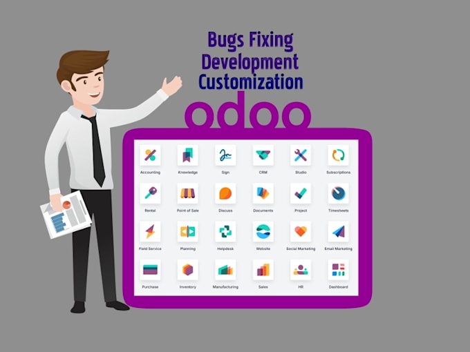 Gig Preview - Set up odoo, create a website, and resolve bugs efficiently