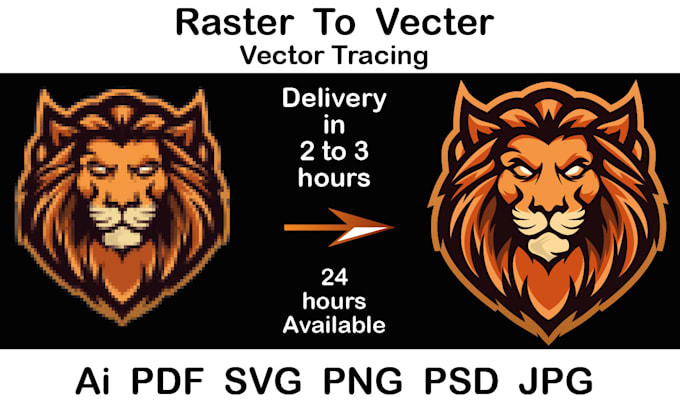 Gig Preview - Manual vector tracing and converting images to vector