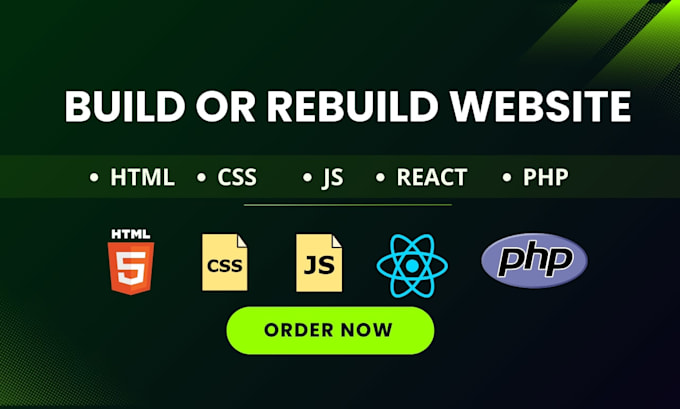 Gig Preview - Build rebuild website development as fullstack web developer