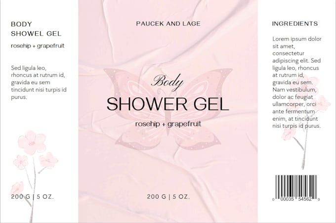 Gig Preview - Make amazing hair wash label design