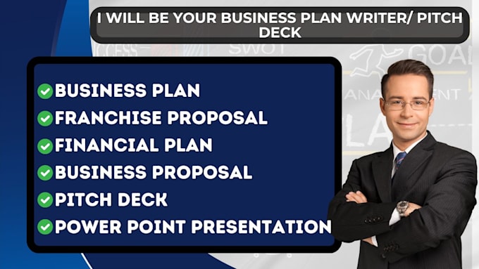 Gig Preview - Craft a professional business plan franchise proposal financial plan startups