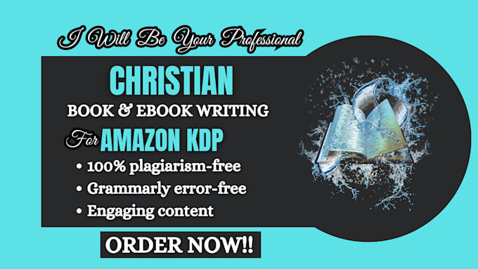 Gig Preview - Write christian book, self help book, non fiction  ebook ghostwriting