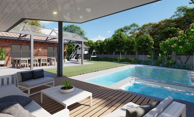 Gig Preview - Design your backyard, swimming pool, and landscape